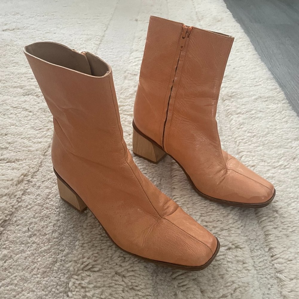 Paloma Wool Emilia Boots in Soft Pink, Size 38